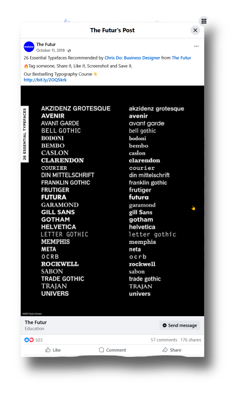 ThriveMate ScoreApp Choosing the right font
